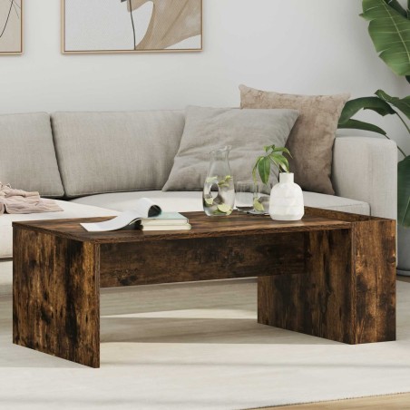 Table basse Chêne fumé 95 x 50 x 34 cm Bois d'ingénierie 631995631995