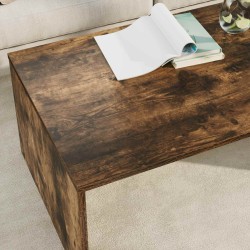 Table basse Chêne fumé 95 x 50 x 34 cm Bois d'ingénierie 631995631995