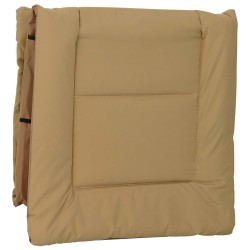 Transat pliant avec coussin 2 pcs Beige 631997631997