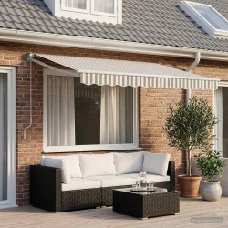 Toile de rechange pour auvent Gris clair et blanc 2,5 x 2 m 632001632001