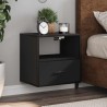 Table de chevet murale noir 40x31x39,5 cm 632004632004