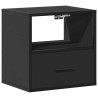 Table de chevet murale noir 40x31x39,5 cm 632004632004
