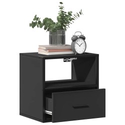Table de chevet murale noir 40x31x39,5 cm 632004632004