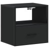 Table de chevet murale noir 40x31x39,5 cm 632004632004