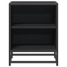 Table de chevet noir 40x31x50 cm bois d'ingénierie et métal 632008632008