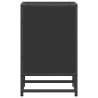Table de chevet noir 40x31x50 cm bois d'ingénierie et métal 632008632008
