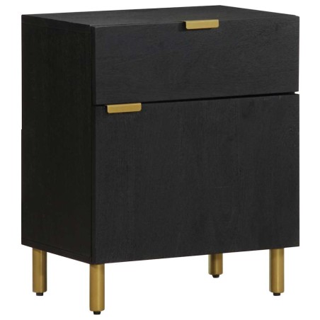 Table de chevet noir 50x33x60 cm bois d'ingénierie 632010632010