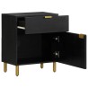 Table de chevet noir 50x33x60 cm bois d'ingénierie 632010632010