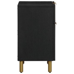Table de chevet noir 50x33x60 cm bois d'ingénierie 632010632010