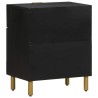 Table de chevet noir 50x33x60 cm bois d'ingénierie 632010632010