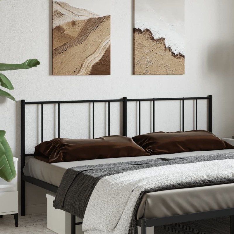 Tête de lit métal noir 200 cm Tête de lit métal noir 200 cm