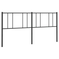  Tête de lit métal noir 200 cm 