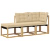 Unité de canapé sectionnel avec coussin 3 Pièce Blanc 632013632013