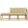 Unité de canapé sectionnel avec coussin 3 Pièce Blanc 632013632013