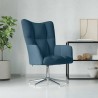 Chaise de relaxation Bleu Velours 632014632014