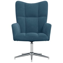 Chaise de relaxation Bleu Velours 632014632014