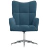 Chaise de relaxation Bleu Velours 632014632014