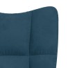 Chaise de relaxation Bleu Velours 632014632014