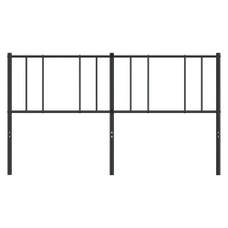  Tête de lit métal noir 200 cm 