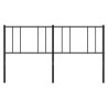  Tête de lit métal noir 200 cm 