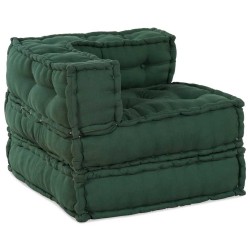 Unité de canapé modulaire 3 pcs Vert Tissu 632019632019