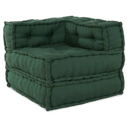Unité de canapé modulaire 3 pcs Vert Tissu 632019632019