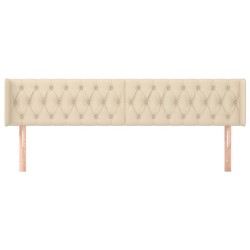 Tête de lit avec oreilles Crème 203x16x78/88 cm Tissu 632024632024