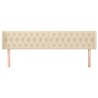 Tête de lit avec oreilles Crème 203x16x78/88 cm Tissu 632024632024
