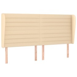 Tête de lit avec oreilles Crème 163x23x118/128 cm Tissu 632026632026