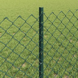 Clôture grillagée avec poteau 10 x 0,6 m Acier recouvert de PVC 632027632027
