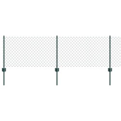 Clôture grillagée avec poteau 10 x 0,6 m Acier recouvert de PVC 632027632027