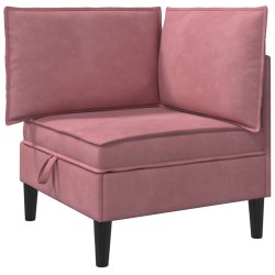 Sofa avec rangement Rose Velours 632030632030