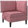 Sofa avec rangement Rose Velours 632030632030