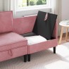 Sofa avec rangement Rose Velours 632030632030