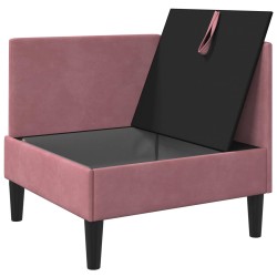 Sofa avec rangement Rose Velours 632030632030