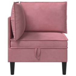 Sofa avec rangement Rose Velours 632030632030