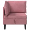 Sofa avec rangement Rose Velours 632030632030