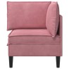 Sofa avec rangement Rose Velours 632030632030