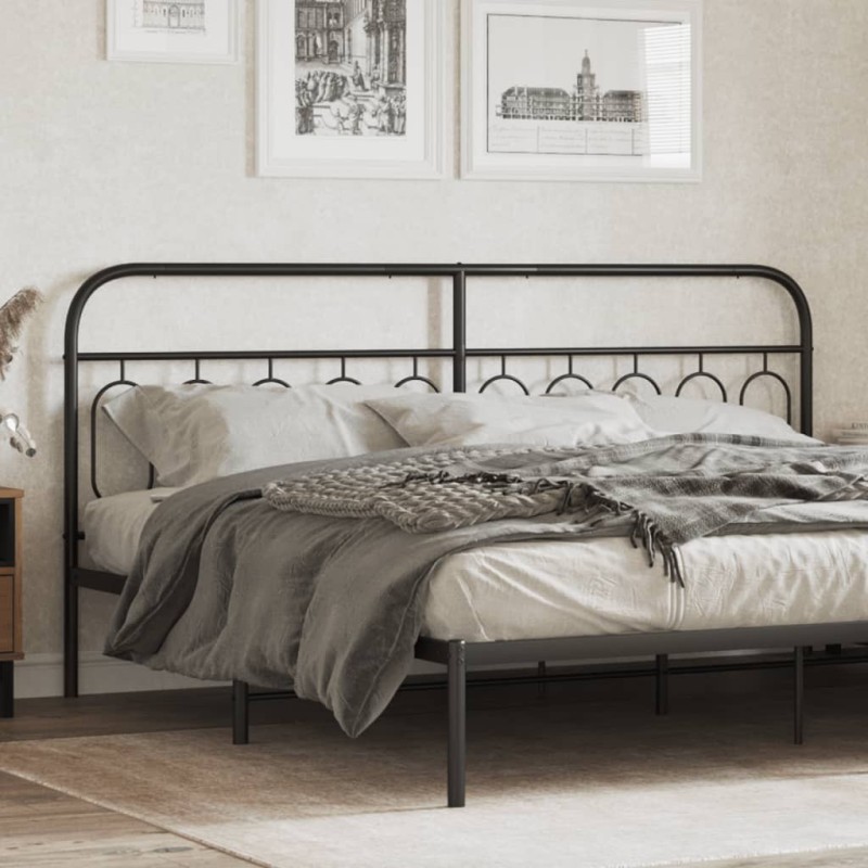 Tête de lit métal noir 200 cm Tête de lit métal noir 200 cm