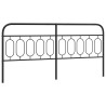  Tête de lit métal noir 200 cm 