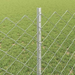 Clôture grillagée avec poteau 25 x 0,8 m Acier galvanisé Maille 632035632035