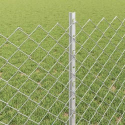Clôture grillagée avec poteau 25 x 0,8 m Acier galvanisé Maille 632036632036