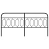  Tête de lit métal noir 200 cm 