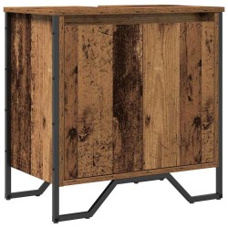 Meuble de Lavabo de Salle de Bain Bois Ancien 60 x 35 x 60 cm 632037632037