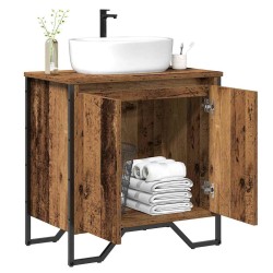 Meuble de Lavabo de Salle de Bain Bois Ancien 60 x 35 x 60 cm 632037632037