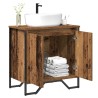 Meuble de Lavabo de Salle de Bain Bois Ancien 60 x 35 x 60 cm 632037632037