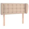 Tête de lit avec oreilles Cappuccino 93x23x78/88 cm Similicuir 632038632038
