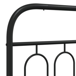  Tête de lit métal noir 200 cm 