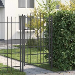 Porte de Clôture HORST 100 x 150 cm métal Noir Verrouillable 632049632049