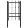 Porte de Clôture HORST 100 x 150 cm métal Noir Verrouillable 632049632049